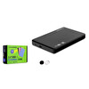 Hadron HDX1757 SATA3 2.5" USB 2.0 Kablolu Plastik Kasa HDD/SSD Kutusu - Siyah