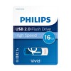 Philips USB 2.0 16GB Vivid Okyanus Mavisi USB Bellek