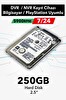Hitachi 250 GB 5400 RPM 7/24 Video Disk Güvenlik Kamerası Sistemi Hard Disk