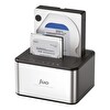 Juo JHD32 USB 3.0 Çift Yuvalı 2.5" ve 3.5" inç SATA HDD SSD Offline Clone Docking Station Klon Fonksiyonlu Disk İstasyonu