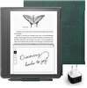 Amazon Kindle Scribe 10.2" 32 GB E-Kitap Okuyucu - Premium Pen - Premium Deri Yeşil Kılıf - Adaptör