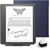 Amazon Kindle Scribe 10.2" 16 GB Gri E-Kitap Okuyucu - Premium Pen - Orijinal Lacivert Kumaş Kılıf - Adaptör