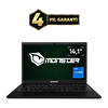 Monster Huma H4 V5.2.13 Black Intel Core i7-1255U 14.1" 16 GB RAM 500 GB SSD FHD W11 Pro Taşınabilir Bilgisayar