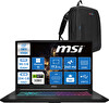 MSI Katana 17 Hx B14WFK-217TR i9-14900HX 96GB DDR5 256 GB SSD 8GB RTX5060 115W 17.3" Qhd 240Hz  W11Pro  W217TRP26-Zetta Çanta