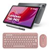 Lenovo Tab M11 11" 4GB 128GB WUXGA WiFi - LTE Tablet ZADB0231TR Tab Pen - Logitech Pebble 2 Kablosuz Klavye Mouse Pembe