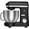 Karaca Mastermaid Chef Pro 1750 W Çift Kollu Matte Black Silver Stand Mikser
