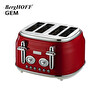 Berghoff Gem Retro 4 Dilim Ekmek Kızartma Makinesi Kırmızı