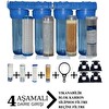 Sulook Daire Bina Sayaç Girişi 4 Aşama Arıtma Seti 10" Ağır Kireç Önleyici Yumuşatma Sistemi
