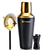 Vosco VSCG-3 French Gold Profesyonel Kokteyl Shaker Seti