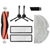 Xiaomi Mop 2 Pro PLUS + (Dikkat! 3D GLOBAL) Uyumlu Yedek Fırça Hepa Filtre Mop Seti-8 Parça