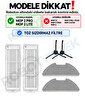 Xiaomi Mop 2 Pro (Siyah) MJST1SHW Uyumlu Yedek Fırça Filtre Mop Seti-6 Parça