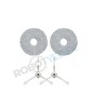 Robotyedek Roborock Q Revo Master Uyumlu Mop ve Beyaz Yan Fırça - 4 Parça