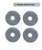 Robotyedek Roborock QRevo L Uyumlu 4 Adet Mikrofiber Mop Bez