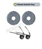 Robotyedek Roborock Saros Z70 Uyumlu Mop ve Yan Fırça - 4 Parça