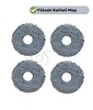 Robotyedek Roborock Saros Z70 Uyumlu 4 Adet Mikrofiber Mop Bez