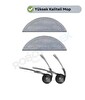 Robotyedek Roborock S8 Pro (Ultra Değil) Uyumlu Mop ve Yan Fırça-4 Parça