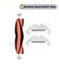 Robotyedek Dreame D10 Plus Gen 2 (RLL42SDA) Uyumlu Yedek Ana Fırça ve Mop-3 Parça