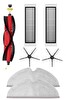 Rovexa Roborock S5 Max Uyumlu 7 Parça Siyah Yan Fırçalı Set