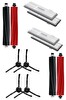 Rovexa Roborock S8 & S8 Plus & S8 Pro Ultra Uyumlu 10 Parça Siyah Yan Fırçalı Set
