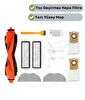 Robotyedek Xiaomi H40 Uyumlu Yedek Fırça Hepa Filtre Mop Toz Torba Seti - 11 Parça