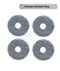 Robotyedek Roborock Saros 20 Uyumlu Mikrofiber Mop Bez 4 Parça