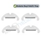 Robotyedek Dreame D10S Plus (RLS6AD) Uyumlu 4 Adet Mikrofiber Mop Bez