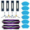 Mija Fakir Robert Rs 770 - 780 Uyumlu 1 Yıllık Yedek Set  16 Parça Fırça Filtre Mop Bezi Seti