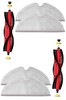 Rovexa Roborock S5 Max Uyumlu 2 Adet Ana Fırça 4 Adet Mop Fiber Paspas