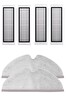 Rovexa Roborock S6 / S6 Pure Uyumlu 4 Adet Hepa Filtre 2 Adet Mop Fiber Paspas