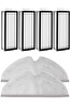 Rovexa Roborock Q8 & Q8 Max Uyumlu 4 Adet Hepa Filtre 2 Adet Mop Fiber Paspas