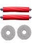 Rovexa Roborock QRevo S Uyumlu 2 Adet Ana Fırça 2 Adet Mop Fiber Paspas