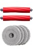 Rovexa Roborock QRevo S Uyumlu 2 Adet Ana Fırça 4 Adet Mop Fiber Paspas
