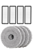 Rovexa Roborock QRevo C Uyumlu 4 Adet Hepa Filtre 4 Adet Mop Fiber Paspas