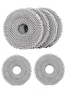 Rovexa Roborock QRevo Plus Uyumlu 6 Adet Mop Fiber Paspas