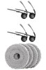 Rovexa Roborock QRevo L Uyumlu 4 Adet Yan Fırça 4 Adet Mop Fiber Paspas