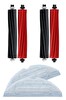 Rovexa Roborock S8 Sonic Uyumlu 2 Adet Ana Fırça 2 Adet Mop Fiber Paspas
