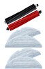 Rovexa Roborock S8 Sonic Uyumlu 1 Adet Ana Fırça 4 Adet Mop Fiber Paspas