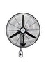 Hims HEF-DA650 190W 65 CM Siyah 3 Kanat Anahtarlı Sanayi Tipi Duvar Vantilatörü