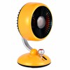 Juo Q3 Şarjlı Masaüstü Fan LED Işıklı Taşınabilir Mini Vantilatör 3 Kademeli Retro Sarı