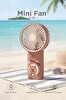 Başkenttekno F70 Şarjlı Mini El Vantilatörü 3 Kademeli Kapibara Figürlü Taşınabilir Masa Fanı Kahverengi