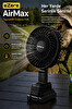 Ezere ST-7997 AirMax Şarjlı Taşınabilir Outdoor Fan Siyah Vantilatör