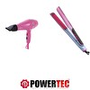 Powertec TR-501 Profesyonel Pembe Renkli Fön - TR-2830 IonTech Saç Düzleştirici