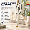 Hzl Store AMG-51 Spreyli Elektrikli 300 mAh Şarjlı Nemlendirme Özellikli Saç Tarağı
