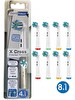 Rovexa X Cross - Çapraz Açılı Kusursuz Temizlik Oral B Şarjlı Diş Fırçası Yedek Başlığı - 8'li Yedek Başlık