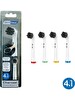 Rovexa Charcoal - Aktif Karbon Ekstra Beyazlık Oral B Şarjlı Diş Fırçası Yedek Başlığı - 4'lü Yedek Başlık