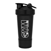 Cool Shaker Gym Smart Shaker 550 ML Ölçekli ve Sızdırmaz Kapaklı Saklama Hazneli Protein Shaker Siyah