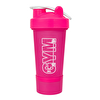 Gym Smart Shaker 550 ML Ölçekli ve Sızdırmaz Kapaklı Saklama Hazneli Protein Shaker (Pembe)