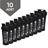 Cool Plastik Gym Shaker 650 ML Ölçekli ve Sızdırmaz Kapaklı Protein Shaker 10'lu Set