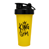 Cool Plastik King Of The Gym Shaker 650 ML Ölçekli ve Sızdırmaz Kapaklı Protein Shaker Sarı