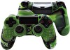 Cosmostech PS4 Controller Joystick Oyun Kolu Gamepad Uyumlu Silikon Koruyucu Cover Yeşil Kamuflaj